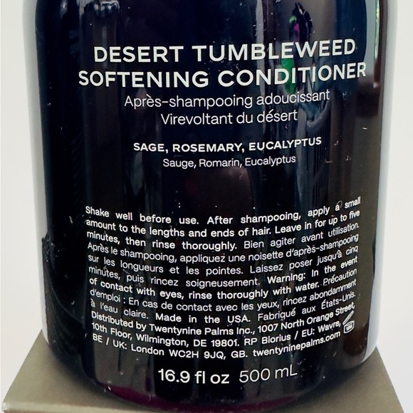 Twentynine Palms Desert Tumbleweed Cleansing Shampoo & Conditioner Combo 16.9oz - Picture 5 of 5